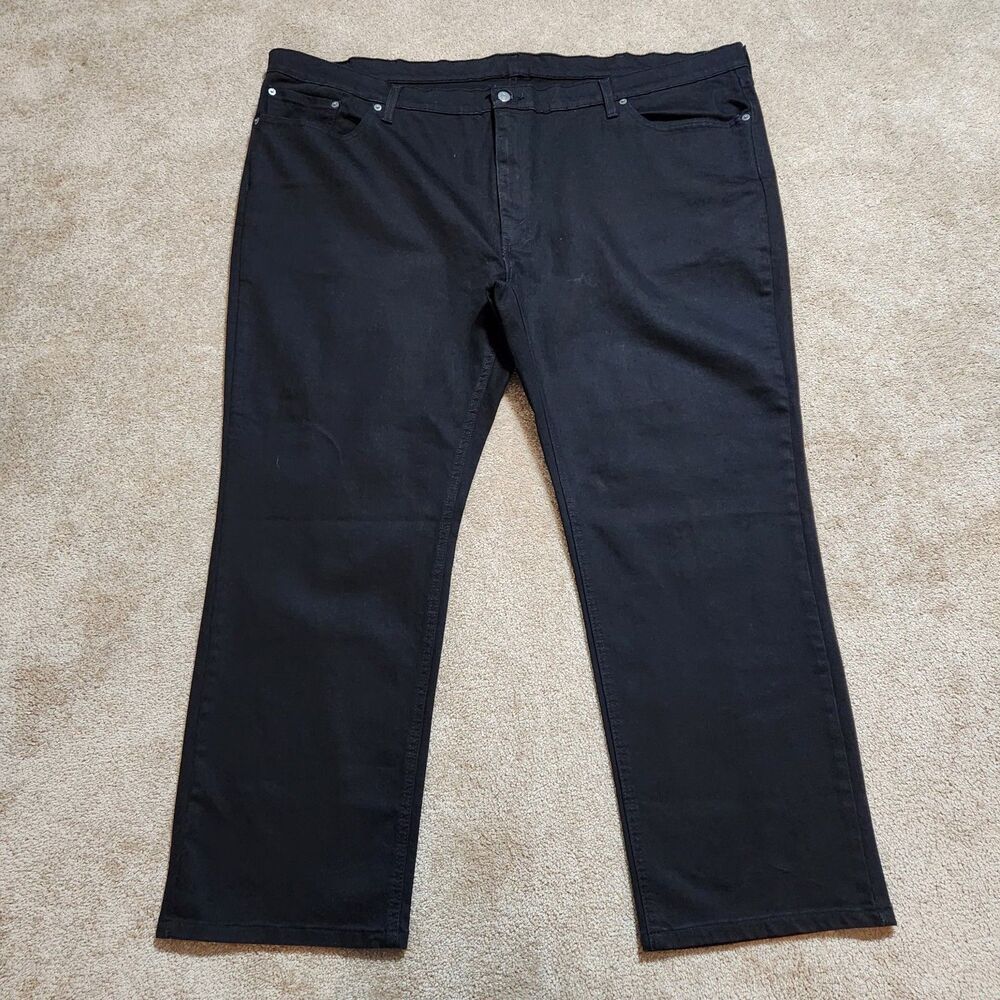 Levi's 541 Jeans Men 50X30 (51X29) Black Athletic Straight Leg